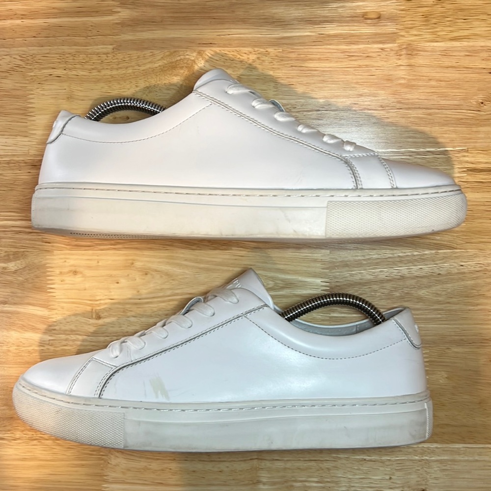 New Republic Kurt Leather Sneaker ‘Triple White’ Mens Sz 8.5 / Wmns Sz 10